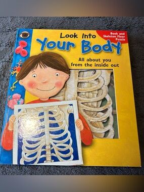 Reader's Digest Look Into Your Body Set - NEW & UNUSED - w/ 4ft Skeleton Puzzle